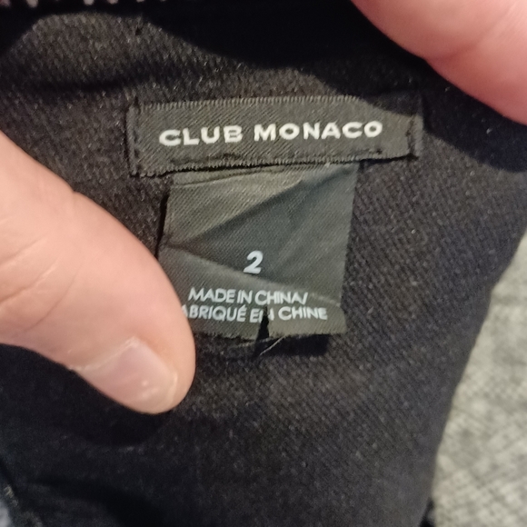 Club Monaco wool blend charcoal grey midi pencil skirt - Picture 5 of 6